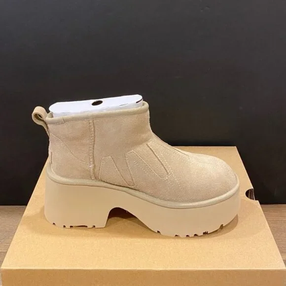 UGG Women's Ultra Mini New Heights Sunwave Ankle Boots Bootie Shoes NEW - Picture 2 of 4
